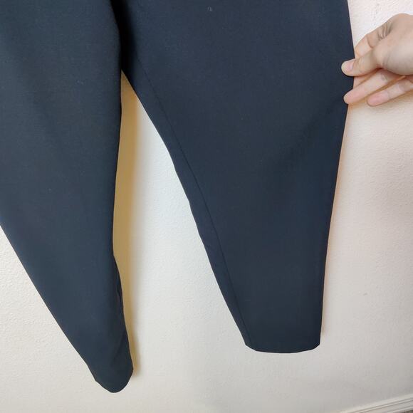 Ali & Jay Black Crossover Faux Wrap Jumpsuit Large Slim Leg Chic Playsuit - Picture 8 of 16